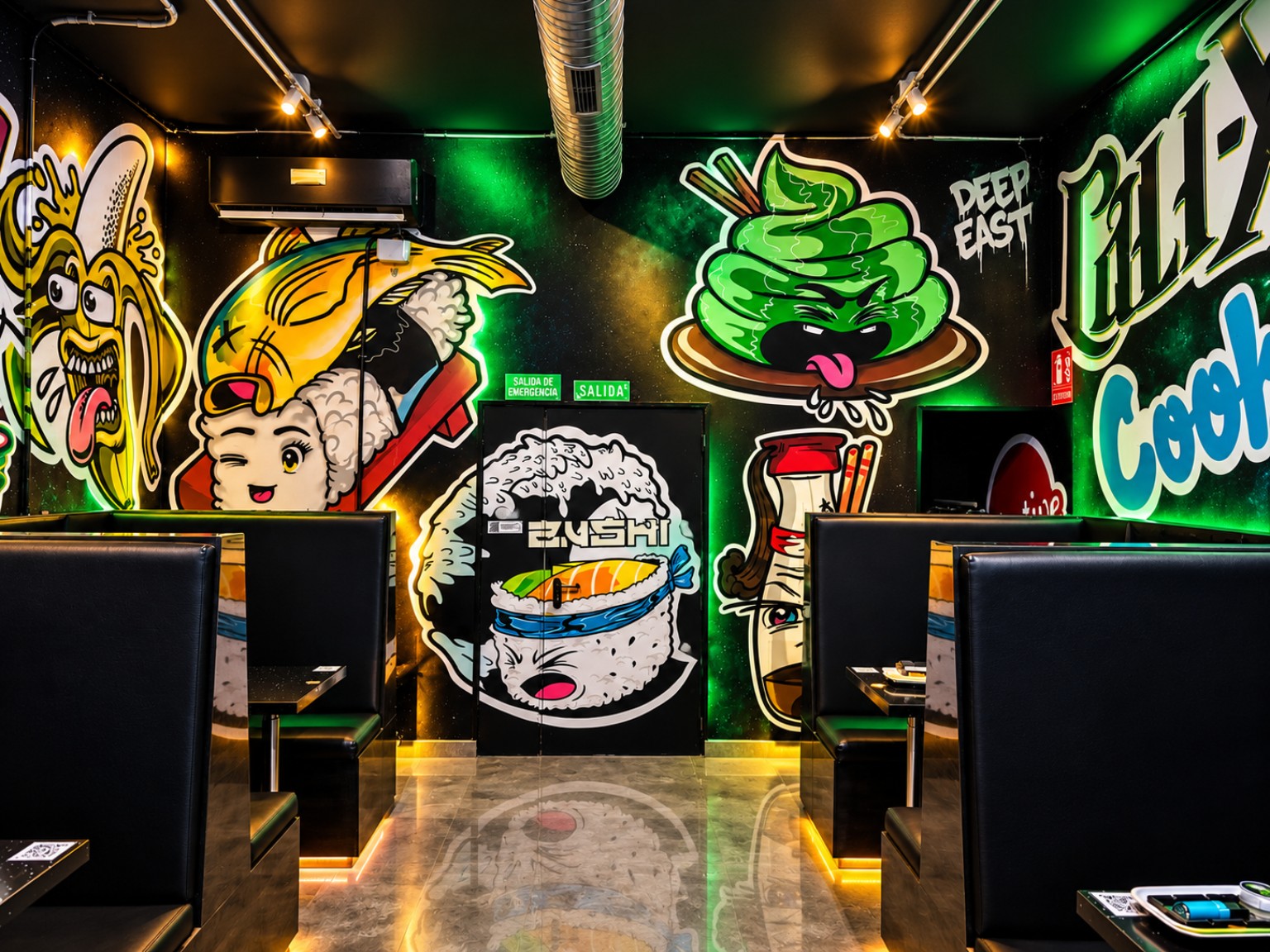 La parte delantera del club