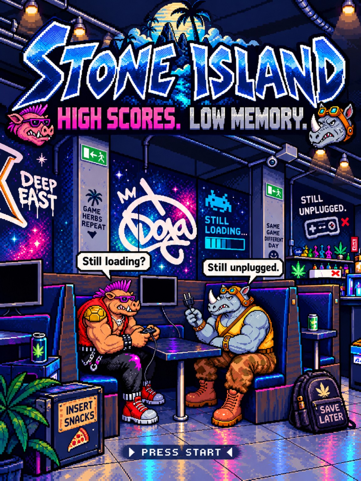 The Doja booth · pixel scene